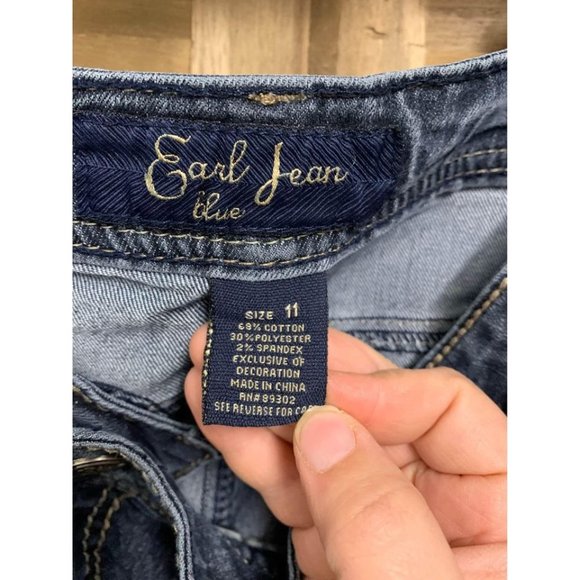 Earl Jean Blue Denim Skinny Jeans Size 11 - Picture 5 of 5